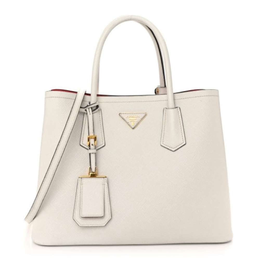 Prada Galleria Safino Leather double Tote Medium